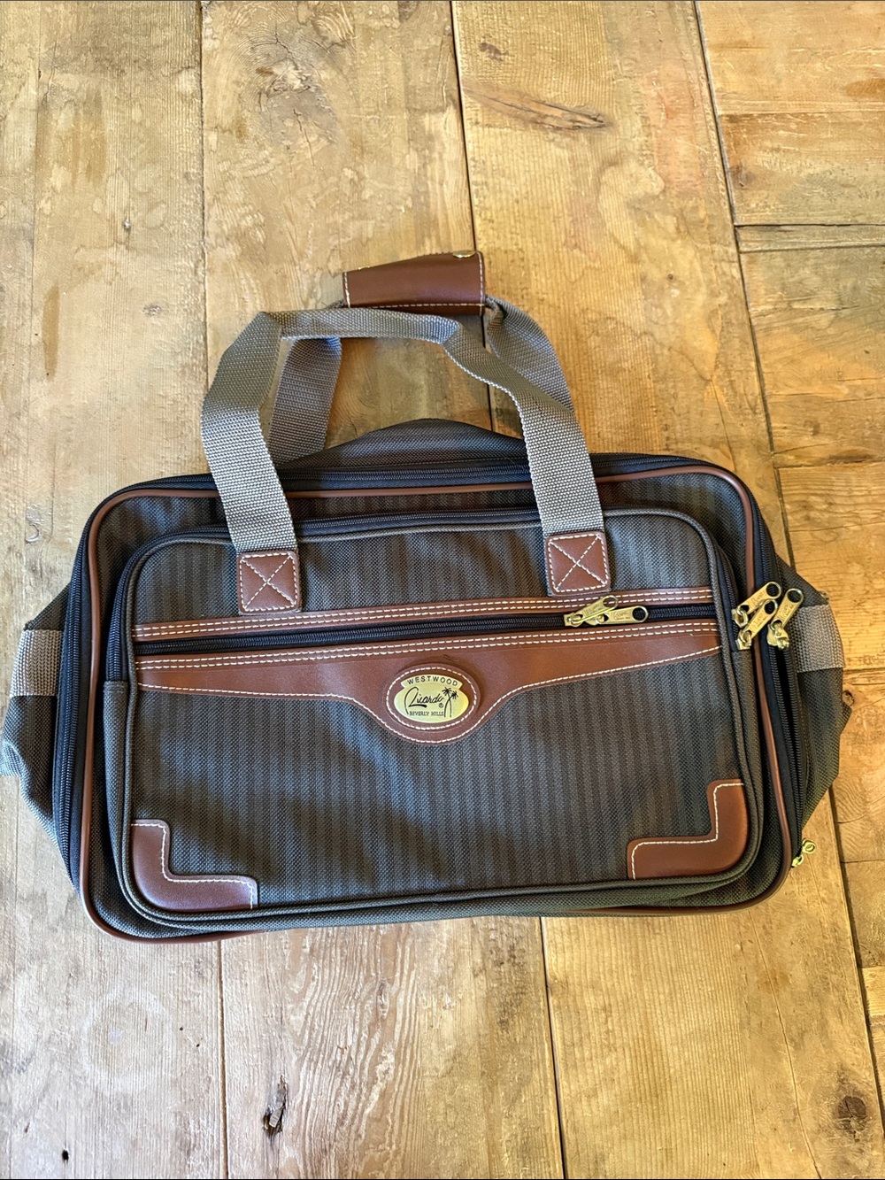 Luggage Heritage Laptop Bag - Brown with Tan Accents